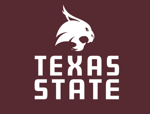 Texas State Mascot Maroon Lumilawn Sign