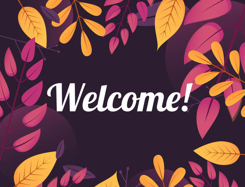 Welcome Leaves Yard Sign