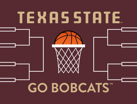 Texas State Basketball Lumilawn Sign