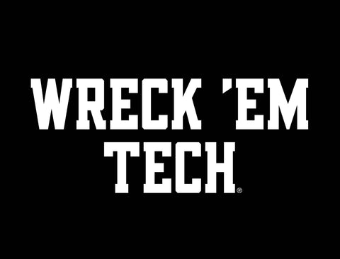 Texas Tech Wreck Em Black Lumilawn Sign