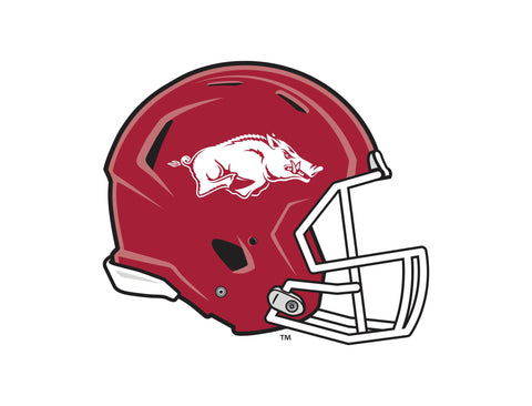 Arkansas Helmet Mark White Yard Sign