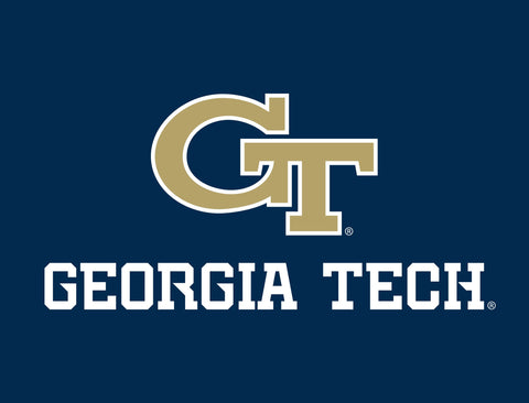 Georgia Tech Athletics Wordmark Navy Lumilawn Sign