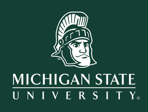 Michigan State Institutional Mark Green Lumilawn Sign