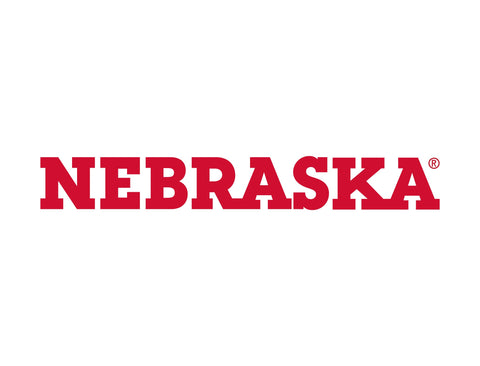 Nebraska Secondary Mark White Lumilawn Sign