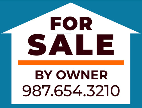 For Sale By Owner Real Estate Yard Sign