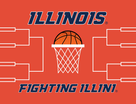 Illinois Basketball Lumilawn Sign