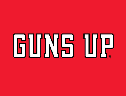 Texas Tech Guns Up Red Yard Sign