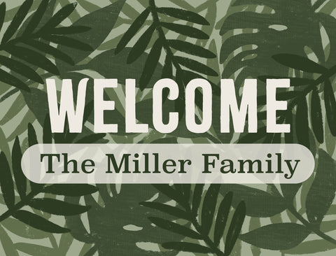 Tropical Welcome Custom Lumilawn Sign