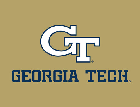 Georgia Tech Athletics Wordmark Gold Yard Sign