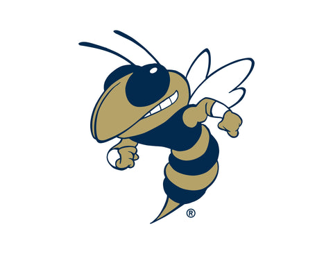 Georgia Tech Buzz Mascot White Lumilawn Sign