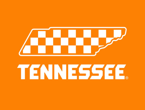 Tennessee Vols Checkerboard Orange Yard Sign