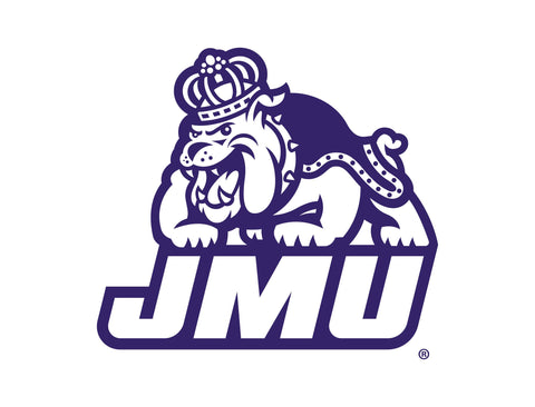 JMU Duke Dog Combo White And Purple Yard Sign