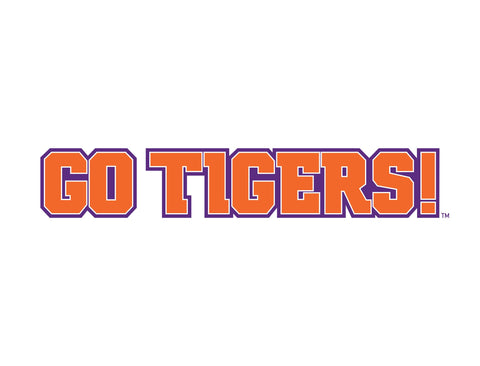 Clemson Go Tigers White Yard Sign