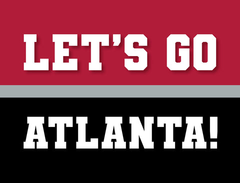 Atlanta Professional Football Fandom Yard Sign