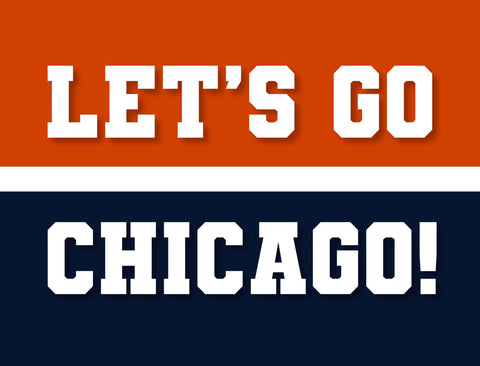 Chicago Professional Football Fandom Yard Sign