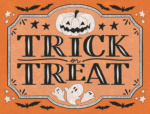 Trick Or Treat Halloween Classic Lumilawn Sign