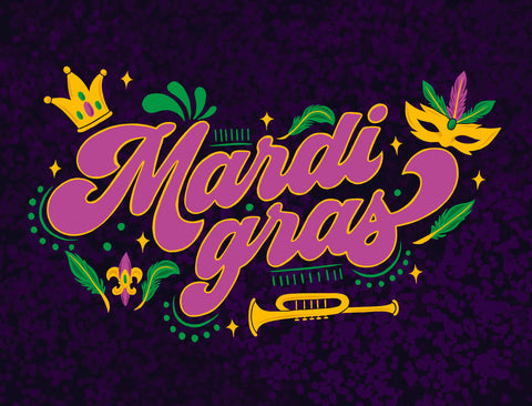 Mardi Gras Lumilawn Sign