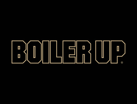 Purdue Boiler Up Black Lumilawn Sign