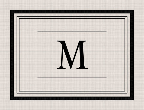 Traditional Custom Monogram Lumilawn Sign