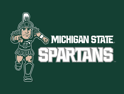 Michigan State Spartans Mascot Green Lumilawn Sign