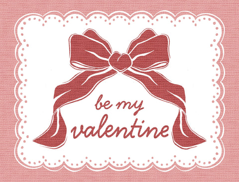 Be My Valentine Bow Lumilawn Sign