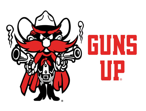 Texas Tech Raider Guns Up Yard Sign