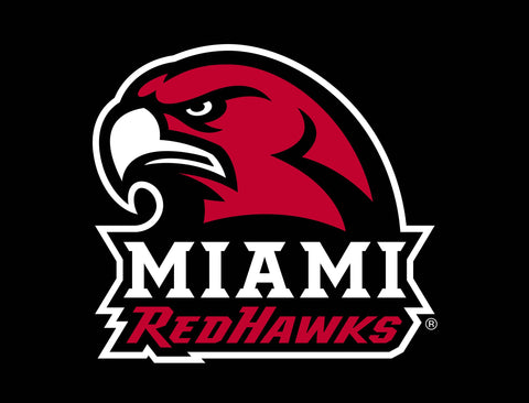 Miami RedHawks Mascot Black Lumilawn Sign