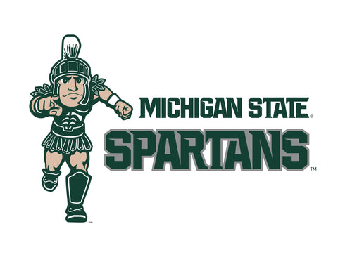 Michigan State Spartans Mascot White Lumilawn Sign