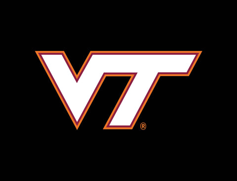 Virginia Tech VT Athletics Mark Black Lumilawn Sign