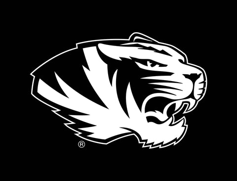 Missouri Tiger Mascot Black Yard Sign