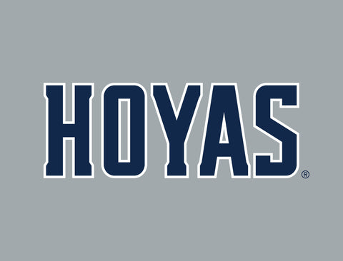 Georgetown Hoyas Wordmark Gray Lumilawn Sign