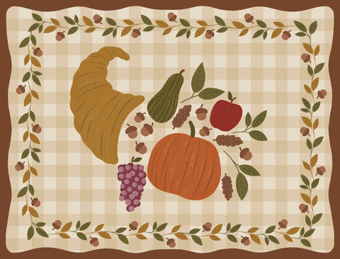 Fall Cornucopia Autumn Yard Sign