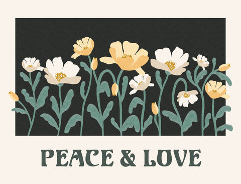 Peace & Love Yard Sign