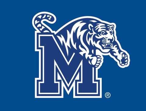 Memphis Logo Blue Yard Sign