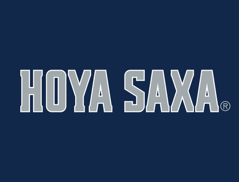 Georgetown University Hoya Saxa Blue Lumilawn Sign