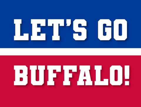 Buffalo Professional Football Fandom Yard Sign