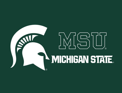 Michigan State MSU Spartan Green Lumilawn Sign