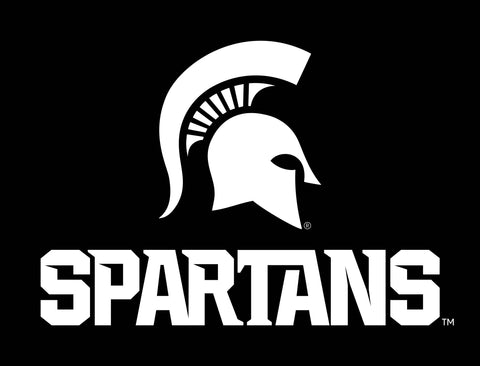 Michigan State Spartans Black Lumilawn Sign