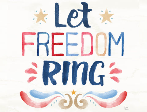 Let Freedom Ring Patriotic Yard Sign