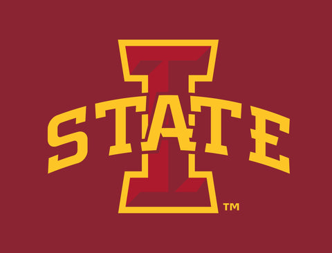 Iowa State Dark Red Lumilawn Sign