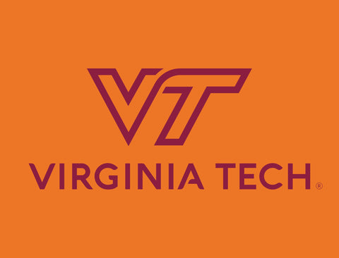 Virginia Tech Institutional Mark Orange Lumilawn Sign