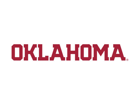 Oklahoma Athletics Wordmark White Lumilawn Sign