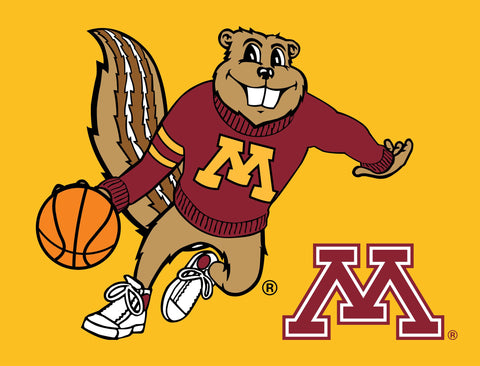 Minnesota Goldy Basketball Yard Sign