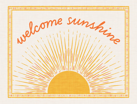 Welcome Sunshine Lumilawn Sign