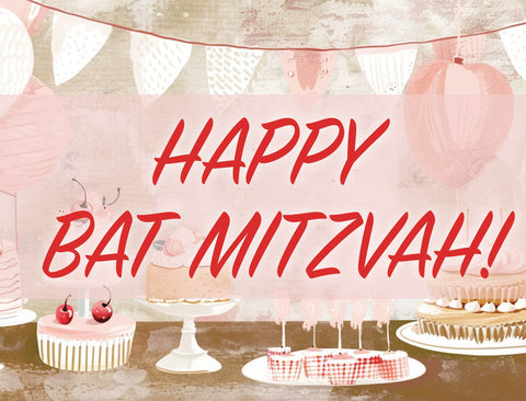 Happy Bat Mitzvah Yard Sign