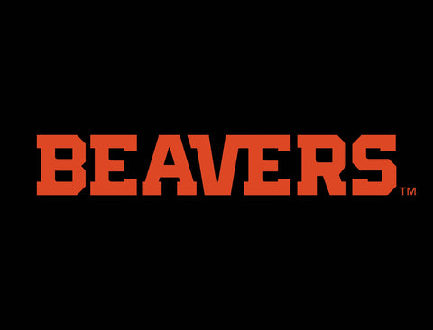 Oregon State Beavers Wordmark Black Yard Sign