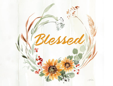 Feeling Blessed Wreath Fall Inspired Yard Sign