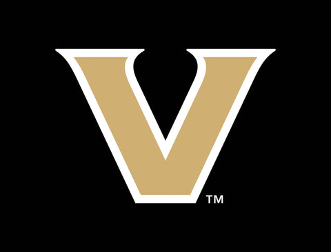 Vanderbilt University Athletic Mark Black Yard Sign