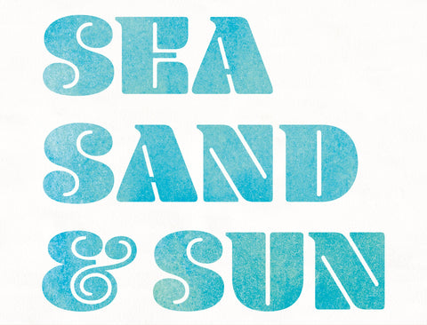 Sea Sun & Sand Summer Yard Sign