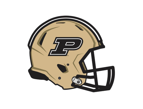 Purdue Helmet White Yard Sign